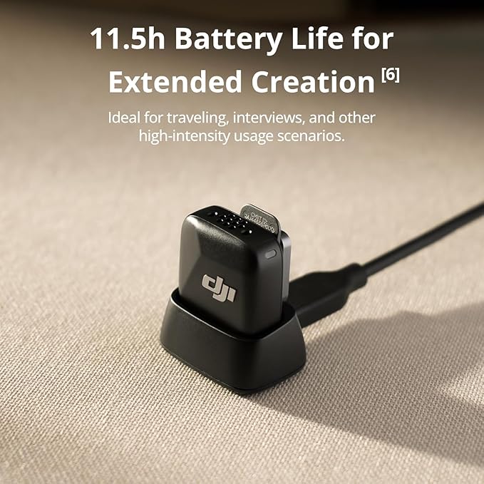 DJI Mic Mini (2 TX + 1 Mobile RX), Wireless Lavalier Microphone for iPhone 17/16/15 & Android/PC/Tablet, Plug-and-Play, 300m Transmission, Ultralight, Active Noise Cancelling, YouTube, Vlog, Streaming