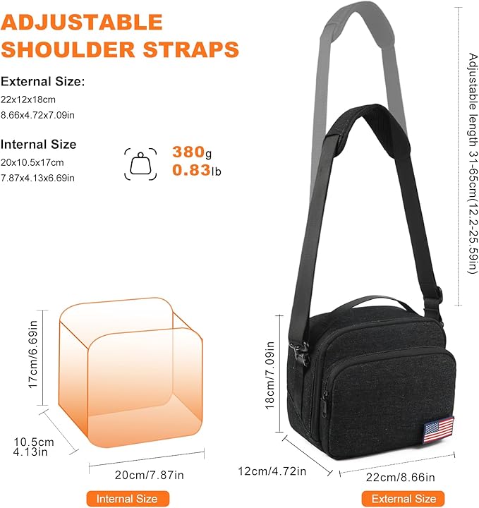 TULLIO Besnfoto Camera Bag Small Purse Crossbody Camera Shoulder Case Waterproof Canvas Cute Compact Photography Bag for Mirrorless DSLR SLR