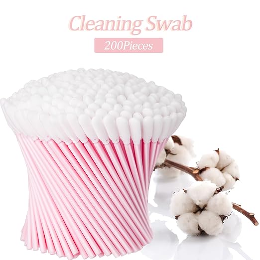 Zhengmy 500 Pieces Foam Cleaning Swabs Sponge Tip Swabs Foam Tip Sticks for Inkjet Printer Print Head, Camera Lens, Optical Equipment 3.66 Inch(Pink)