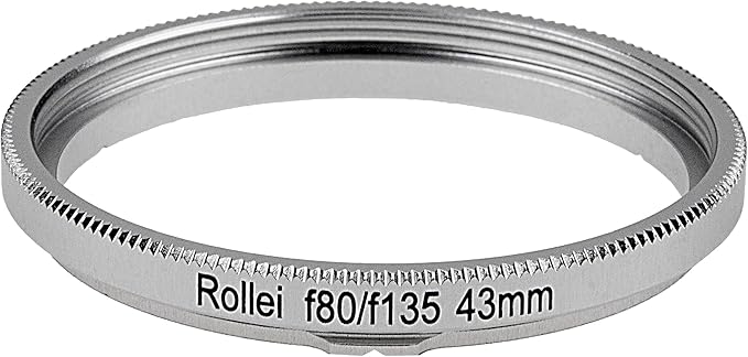Fotodiox Step Ring, Bayonet III (Bay 3) - 43mm Filter Adapter for Rolleiflex Rollei TLRs with 80mm F2.8 Take Lens