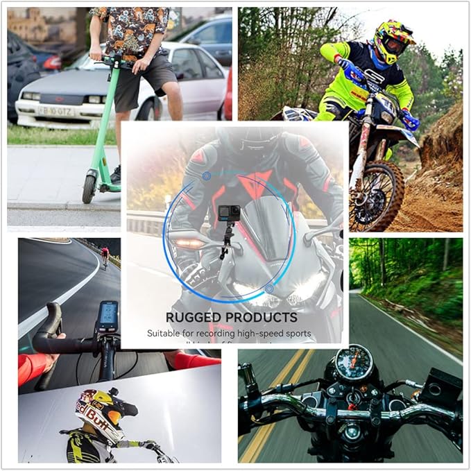 YUSEN Super Clamp Camera Mount with 1/4" Screw Bike/Bicycle/Motorcycle Handlebars Mount Compatible with DSLR Camera/Gopro/LED Lights/Ronin-M/Ronin MX/Freefly MOVI