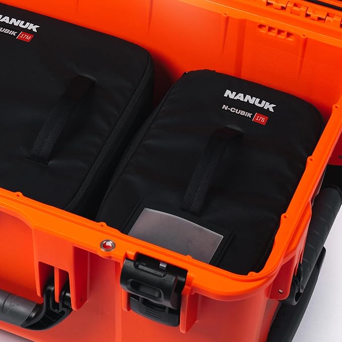 NANUK N-Cubik 17S Camera Bag Insert with Shoulder Strap – Small Water-Resistant Cube – Shockproof Protective Camera Insert for Backpack – Perfect for Tech Gear & Accessories (11.4” x 7” x 6.6”)