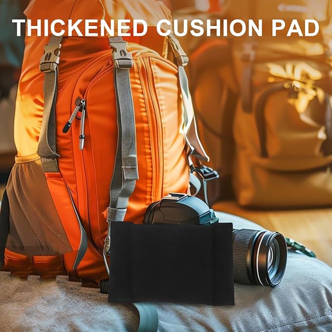 KICHOUSE Camera Bag Insert Divider Padded Organizer for Dslr Mirrorless Cameras Lens Compartments Protective Modular Camera Bag Partition 5.51X3.77X0.55In Travel Photography Accessory