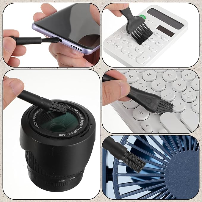 6 Pack Small Cleaning Brush Set Anti Static Small Cleaning Brushes for Tight Spaces, Electronics, Computer Keyboards, Laptops, Sewing Machines, and More