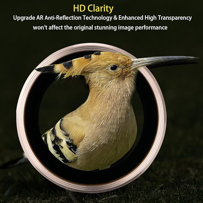 Camera Lens Protector for iPhone 17 Pro/17 Pro Max, Aluminum Alloy Tempered Glass Lens Protector with Installation Frame Fits for iPhone 17 Pro/17 Pro Max (Gold)
