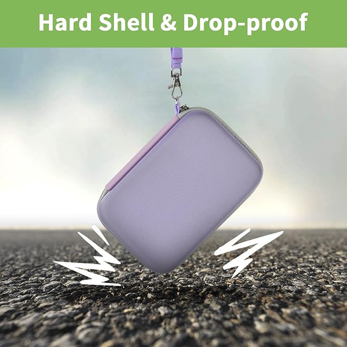 USB Flash Drive Case, SD Card & Memory Stick & Thumb Drives Pouch for SanDisk, for Samsung, Hard Shell Protective Storage Organizer - for IT Admins, Photographers & Film Crews - Box Only- (Purple)