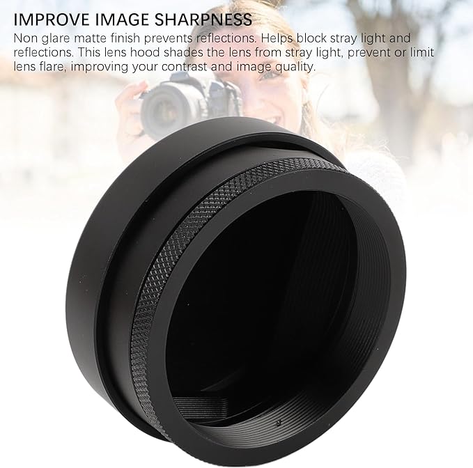 Aluminum Alloy Square Lens Hood Shade for X100VI X100V Camera with Lens Cap Accessory External Filter Compatibility