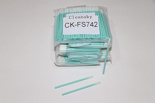 500 pcs 2.75" Small Head Cleaning Swab Sponge Dust Free Round Foam Tipped Swab Sticks for Camera Optical Lens and Automotive Detailing and Hard-to-Reach Area CK-FS742 (500)