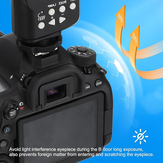 PATIKIL DK-21 Viewfinder Eyepiece Eyecup, 2 Pack Camera Eye Cup Protector for Nikon D7000 D90 D40 D50 D70/D70S D80 D200 D300 D600 D610 D750 Digital Camera Block Flare Resistance, Black