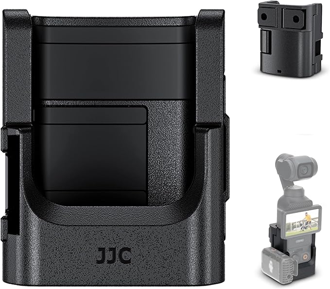 Lightweight Osmo Pocket 3 Expansion Adapter,Pocket 3 Protective Cage with Cold Shoe & Foldable Action Mount,Camera Extension Frame Bracket for Xtra Muse DJI Pocket3 Attach to Sport Camera Accessories