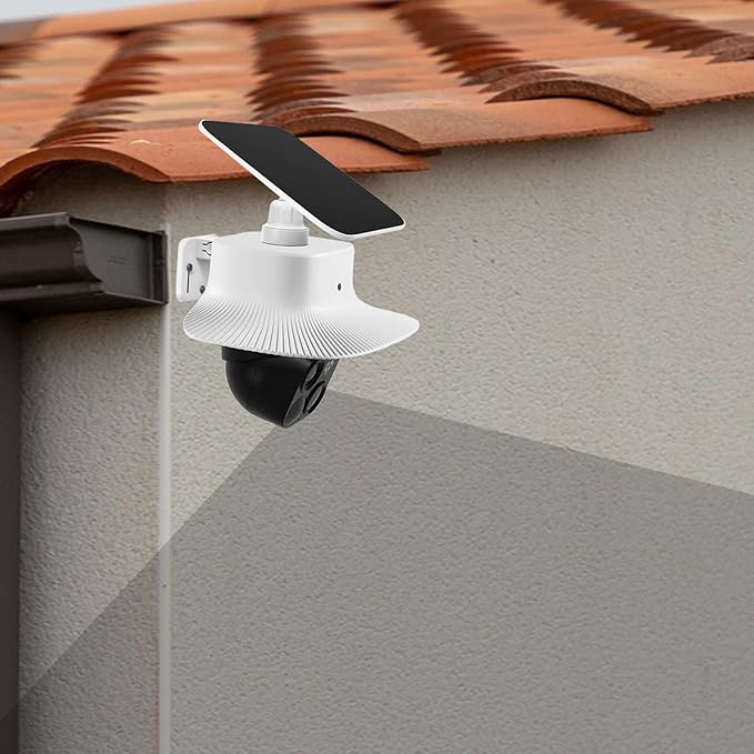 Camera Rain Cover is Only Compatible with Eufy Security SoloCam S340,Sun Shade Rain Shield Outdoor Camera Cover,Protective Cover for Security Cameras,Easy to Install
