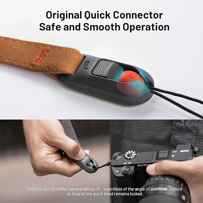 PGYTECH Camera Wrist Strap Air for Photographers Adjustable Quick Release Camera Hand Strap for Sony/Nikon/Canon/DSLR/SLR/Gopro Cameras, Deep Grey
