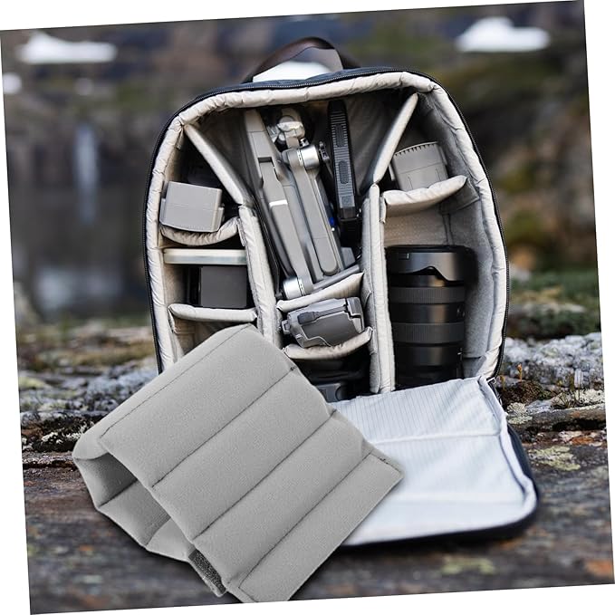HOMSFOU 4 Pcs Camera Bag Divider Baggies Dividers Camera Insert for Backpack Bag Divider Organizer Insert Camera
