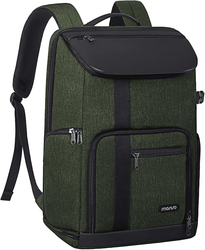 MOSISO Camera Backpack, DSLR/SLR/Mirrorless Large Men/Women Photography Camera Bag Case with 17.3 inch Laptop Compartment&Tripod Holder&Rain Cover Compatible with Canon/Nikon/Fuji/Laptop, Olive Green