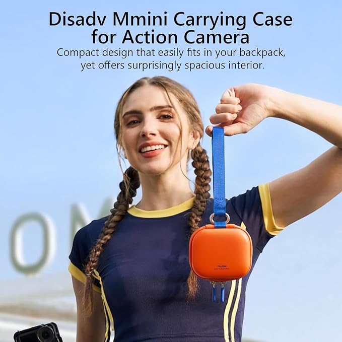 AuyKoo Carrying Case for DJI Osmo Action 6 Accessories, Waterproof Hard Carrying Bag for Camera Batteries Filter Mount, DJI Osmo Case Hard Shell Action Camera Bag