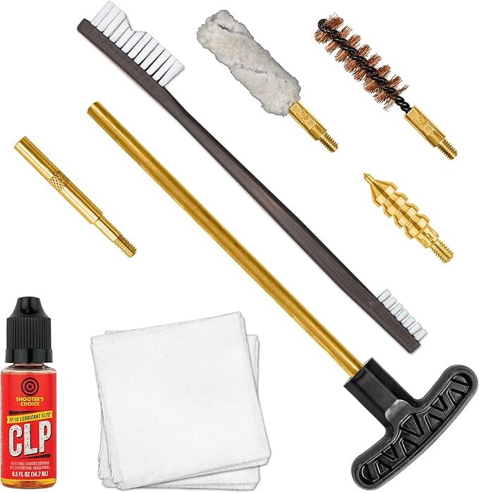 Otis Technology 9mm Pistol Cleaning Kit with Brass Rod (Select Your Style)