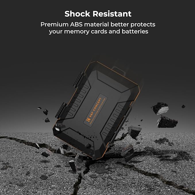 K&F CONCEPT 29 Slot Memory Card Case, Carrying Case for SD, CF, CFexpress, Micro SD, Nano SIM & Micro SIM Cards