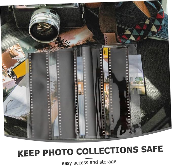 VILLCASE 10pcs Heavy Duty Film Protection Bag Negative Sleeves for Supplies Archival Photo Storage Dry Erase Pockets