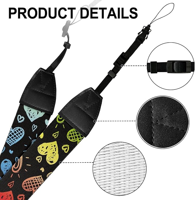 GLENLCWE Camera Strap, Camera Strap for Photographers Neck Strap Replacement Fit Most Cameras