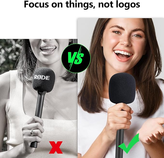 YOUSHARES Microphone Cover Foam Compatible with Rode Wireless Go II/PRO Suitable for Interview Go Handheld Adaptor, Replacement Rode Pop Filter to Blocks Out Plosives