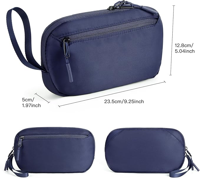Electronic Organizer Travel Case, Cord Organizer Travel for Charger & Cable, Tech Accessories, Power Bank, Phone, Airplane Essentials (Blue)