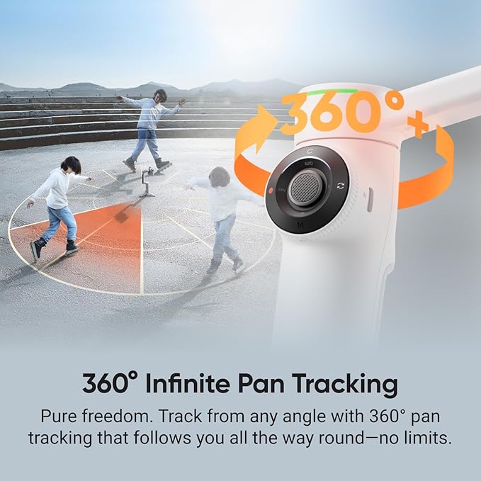Insta360 Flow 2 Pro Vlog Bundle Grey - Foldable AI Phone Gimbal, Track in 200+ Apps with Apple DockKit, 360º Pan Tracking, Built-in Tripod/Selfie Stick, Remote Control, Spotlight/Backpack Mount