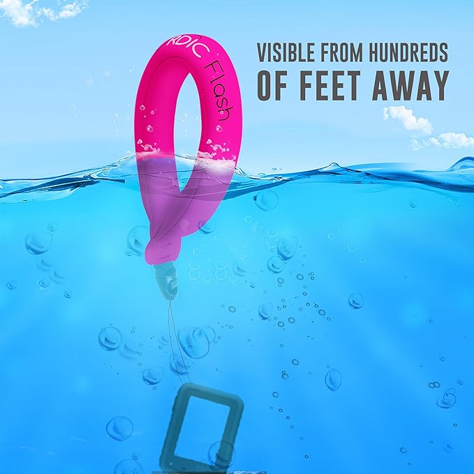 Nordic Flash Waterproof Camera Floaty (2-Pack) – Floating Strap for Action Cameras, GoPro Accessories, DJI Floating Handle, Phone Floating Strap, and Pool Floats