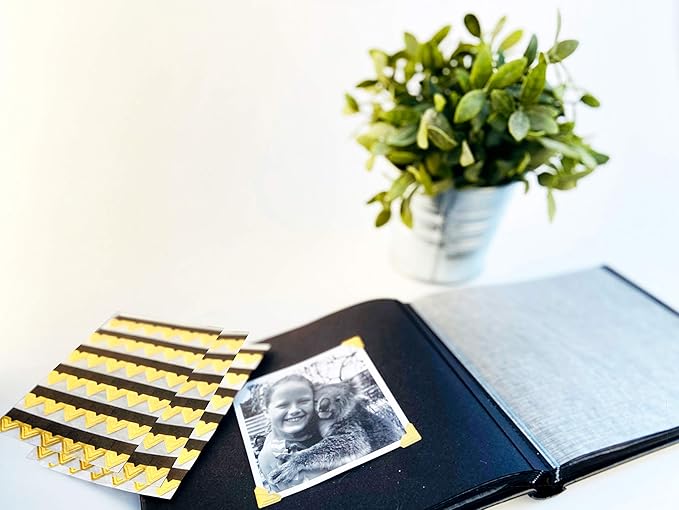 3L Scrapbook Adhesives Self-Adhesive Creative Paper Photo Corners, Gold, 108-Pack