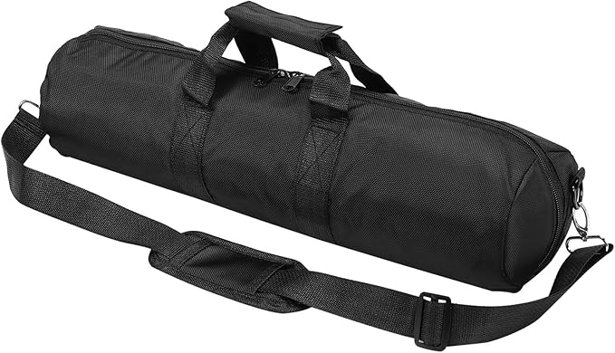 PATIKIL Tripod Carrying Case, 19.7" x 5.1" Heavy Duty Nylon Padded Tripod Bag with Adjustable Shoulder Straps and Handles for Light Stands Umbrellas Tripods Mic Speaker Stand, Black