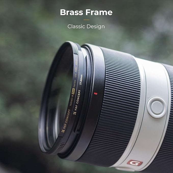 K&F Concept 62mm to 67mm Step-Up Lens Filter Adapter Ring CNC Machined Brass Filter Adapter Rings, for 62mm Lens Install 67mm Filter