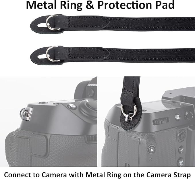 MUZIRI KIINOKOO Genuine Leather Camera Neck Shoulder Strap - Vintage Leather Shoulder Strap for Most of Digital Cameras