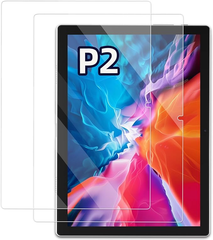 plimpton Screen Protector for PlimPad P2, 10 inch Tempered Glass Film 9H Hardness, 10.1 inch LCD Protection, Anti-Scratch, Anti-Fingerprint, Easy to Install (2 Pack)