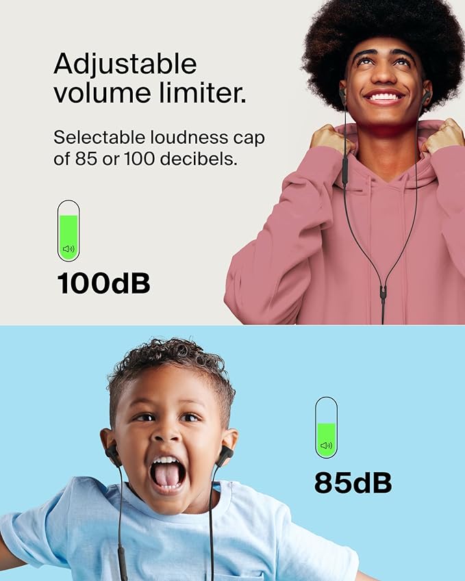 Belkin SoundForm Wired Earbuds with USB-C Connector, in-Ear Earphones w/Microphone - USB-C Headphones for iPhone 17, iPhone 16, iPad mini, Galaxy S25, Google Pixel 9, Android, and More - Black