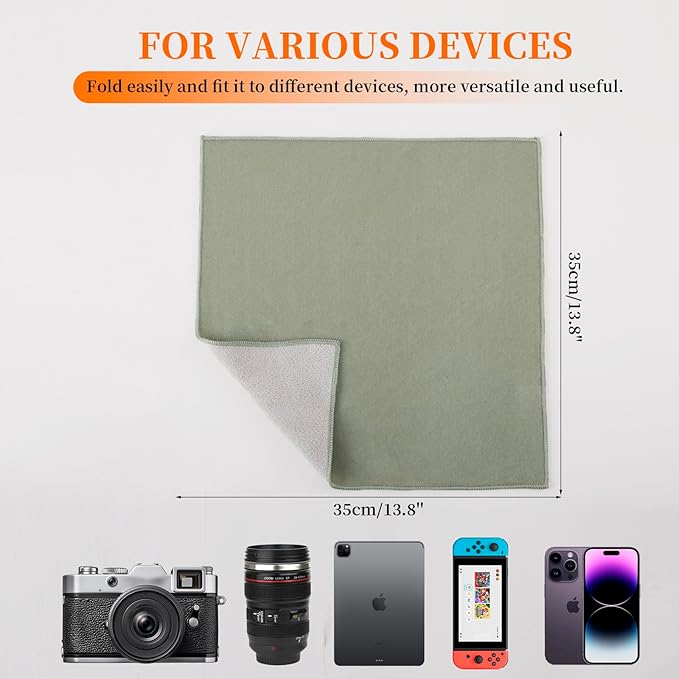 MDAOCRY Camera Protective Wrap, Lens Protector, Magic Self-Adhesive Cloth for DSLR/Camera Lens/Phone/Accessories, 13.8''*13.8''