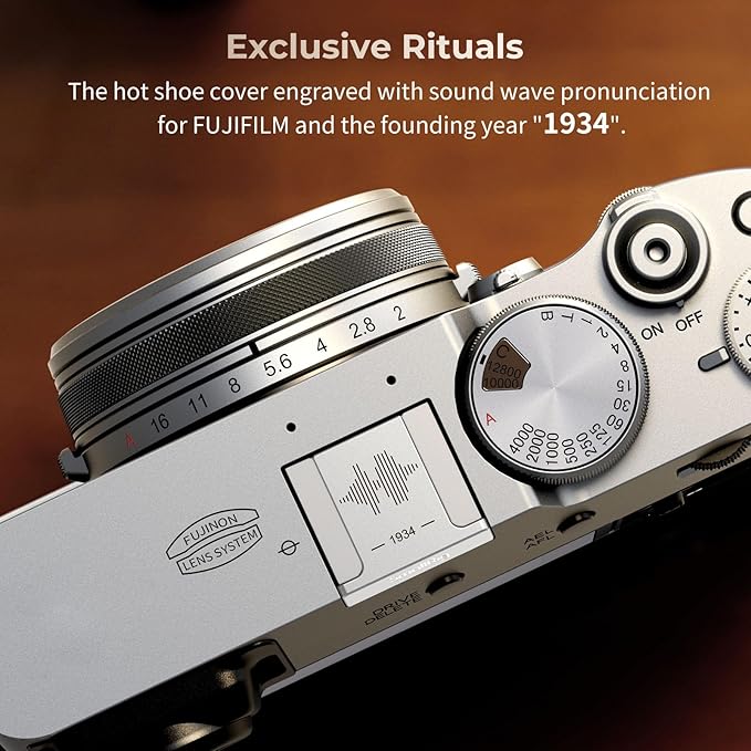 SmallRig Hot Shoe Cover for FUJIFILM X100VI X100V X-E5 X-T4 X-T3 X-T30 X-T30II X-E4 X-T50 X-S20 X-S10 XPro3 X-H2s X-H2 GFX100S GFX100 II GFX50SII Silver- 4697