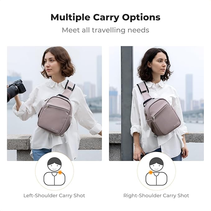 K&F CONCEPT Small Camera Bag for Photographer, Camera Sling Crossbody bag for DSLR/SLR/Mirrorless Camera, Compact Camera Case for Men and Women