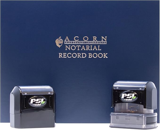 South Carolina Notary Supplies Kit with PSI Pre Inked Stamps, Includes: Official Notary Stamp, Journal, Acknowledgement Stamp, Notary Supply South Carolina