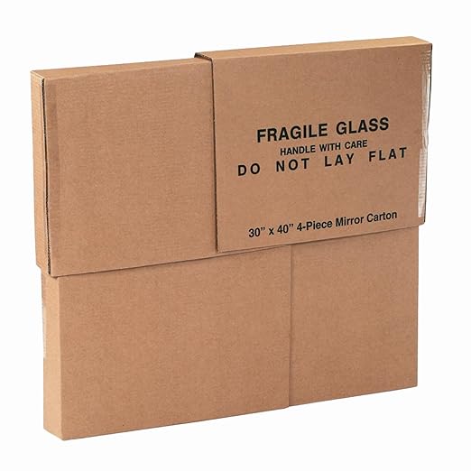 AVIDITI Large Mirror Box 30”L x 3.5”W x 40”H (1-Pack), Cardboard Boxes Perfect for Moving, Storing, Packing & Shipping, Ideal for TV's, Picture Frames, Mirrors & Art