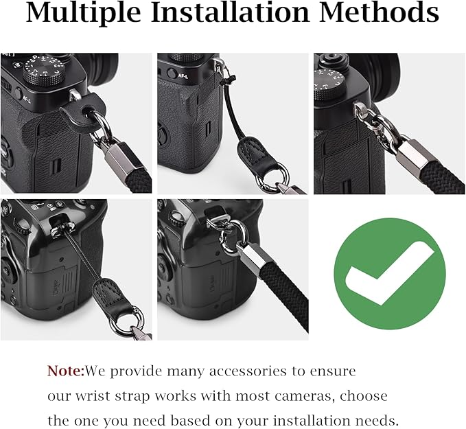 VOVMOEYA Camera Strap Rope,Camera Neck Strap Shoulder Strap for Fujifilm X100VI X100V XS20 XT5 for A6000 A6100 A6400 A6700 A7IV for Canon EOS R6 R10 for Nikon Zf Z5 Z30 - Grey