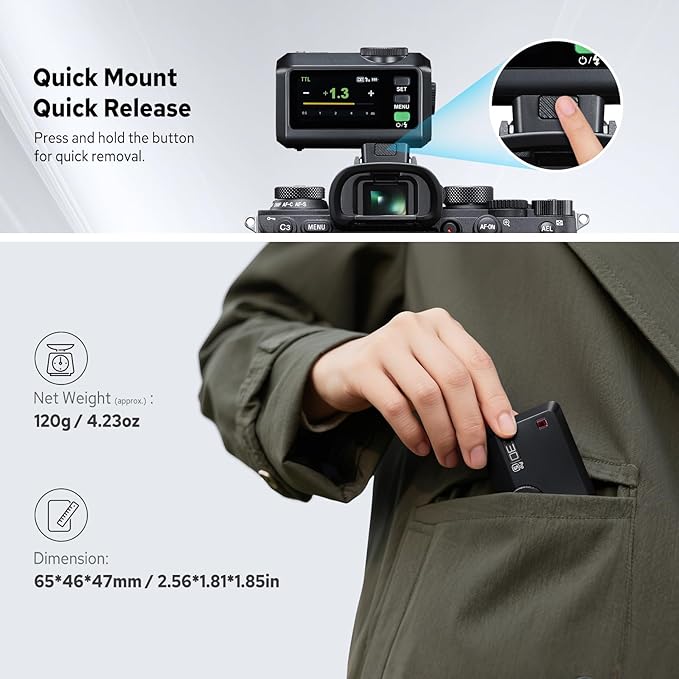 Godox iT30Pro S iT30Pro-S Flash for Sony, 2.4G Mini Sony Flash HSS 1/8000s, 560 Full Power Flashes, 2.8" Full-Color Touchscreen, Built-in Diffuser and Lithium Battery, TTL Auto-Exposure(Black)