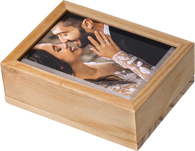 Neil Enterpises Inc. Wood Elite Flash Drive Box with Photo