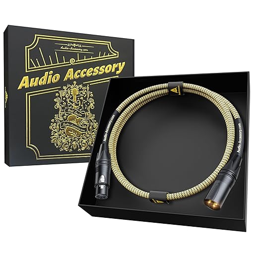 Gold Series Star Quad XLR Cables 3.3ft, Neutrik Connectors, 19AWG Microphone Cable, Kevlar-Reinforced Nylon Braided Handmade Mic Cable, 100% Coverage OFC Braid and Al-Foil Shielding