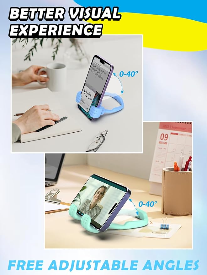 Easter Basket Stuffers Gifts for Adults Men Women: Teens Girls Boys Gifts for Kids Thumbs Up Lazy Cell Phone Stand Holder for Desk Funny Gift for Dad Mom Wife Husband Teenage Cool Gadget Trendy Stuff