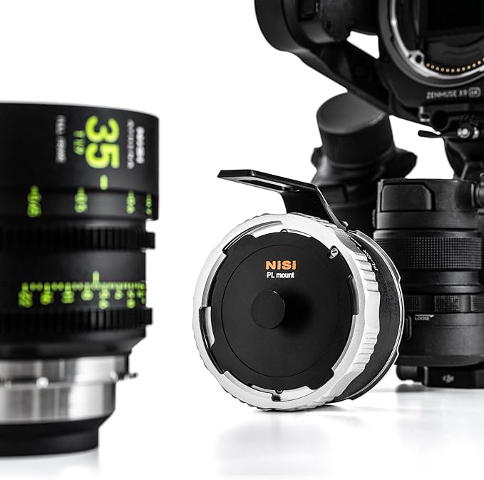 NiSi- Athena PL-DJI DX Lens Adapter - High Precision Converter for Using PL Lenses on DJI DX Mount Cameras - Enhanced Cinematic Performance and Creative Flexibility - Camera & Photography Accessories