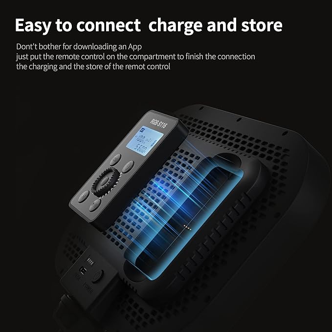 RaLeno Streaming Key Light with RGB, Studio Light with Remote Control and Desk Stand for Live Streaming Video Calls Photography, 1%-100% Brightness 2500-8500k Color Temperature Adjustable Soft Light