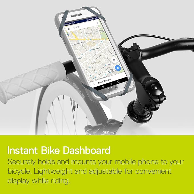 Delta Cycle Xmount Bicycle Phone Holder - Adjusts to Any Handlebar & Fits Any Phone or iPhone - Easily Accessible Bike Accessories (Pack of 2)
