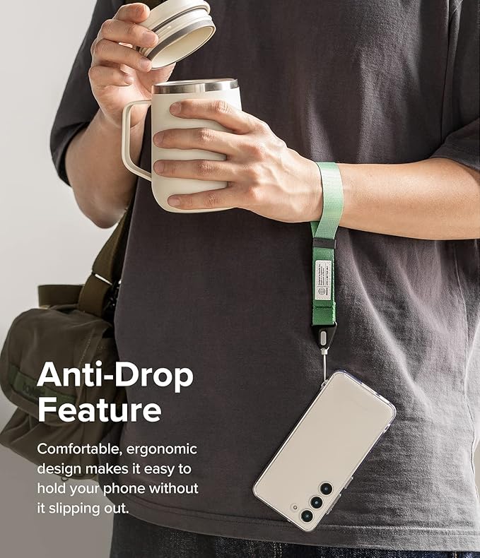 Ringke Hand Strap [Phone Wrist Strap] Designed for Camera Strap and Phone Strap, Adjustable Sturdy Universal Lanyard Compatible with Camera and Phone Case - Forest