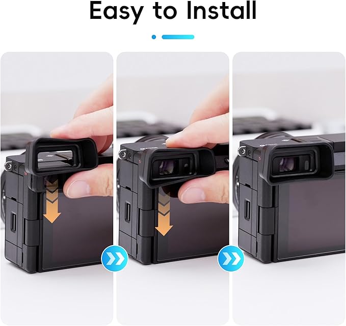 A6700 Eyecup Eyepiece, Soft Silicon Extended Camera Eye Cup Viewfinder Special Designed for Sony A6700 Alpha APS-C Mirrorless Camera Replaces Sony FDA-EP20 (Not Affect The Use of A6700 Camera Screen)