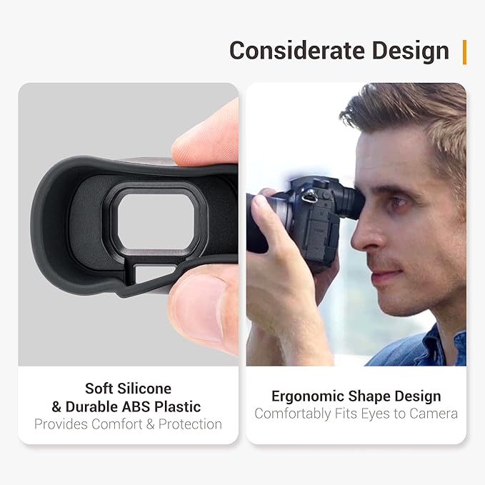 Soft Silicon Camera Viewfinder Eyecup Eye Cup Eyepiece Replacement for Panasonic Lumix DC-GH7 GH6 GH5 II GH5M2 DC-GH5S DC-GH5 Camera EVF Eyeshade Protector Replaces Panasonic 4YE1A561Z