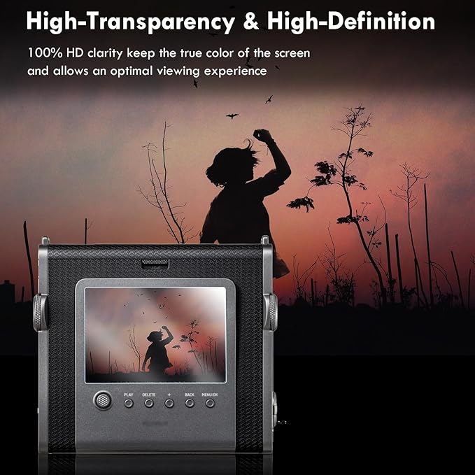 Rieibi [3+3Pack Screen Protector for Fujifilm Instax wide evo Instant Camera LCD + Lens PET Flim, 0.25mm 9H Hardness Tempered Glass Film for instax wide evo
